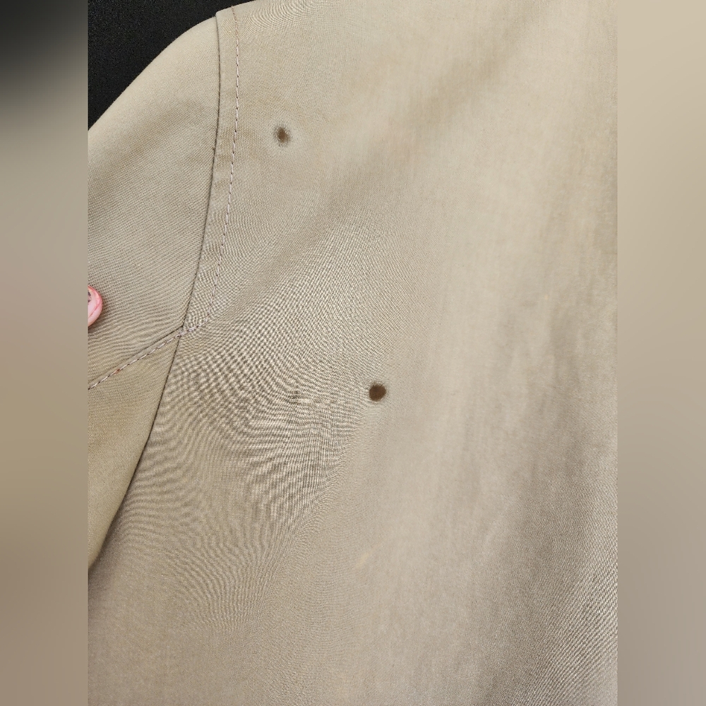 Men's Coach Khaki Tan Trench Coat Utility Jacket - Picture 8 of 17